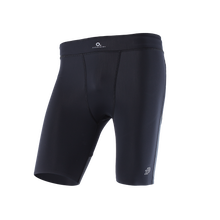 Load image into Gallery viewer, ZEROPOINT ATHLETIC COMPRESSION SHORTS MENS BLACK AND TITANIUM - SAVE 60%
