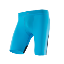 Load image into Gallery viewer, ZEROPOINT ATHLETIC COMPRESSION SHORTS MENS NORDIC BLUE/BLACK - SAVE 60%