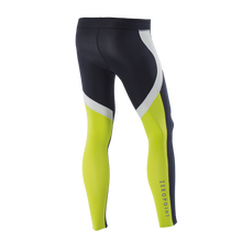 Load image into Gallery viewer, Zeropoint Compression tights black chartreuse rear mens