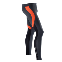 Load image into Gallery viewer, Zeropoint Compression tights black orange mens