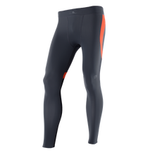 Load image into Gallery viewer, Zeropoint Compression tights black orange mens front
