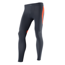 Load image into Gallery viewer, Zeropoint Compression tights black orange mens front
