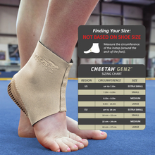 Load image into Gallery viewer, TULI'S® CHEETAH® GEN2™ HEEL CUP WITH COMPRESSION SLEEVE, FITTED YOUTH