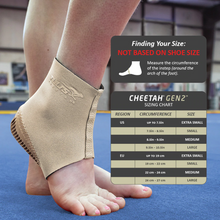 Load image into Gallery viewer, TULI&#39;S® CHEETAH® GEN2™ HEEL CUP WITH COMPRESSION SLEEVE, FITTED YOUTH
