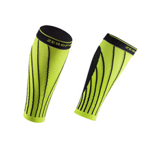 Load image into Gallery viewer, ZEROPOINT Pro Racing Compression Calf Sleeves lime black