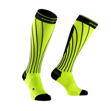 Load image into Gallery viewer, zeropoint pro racing compression socks lime black