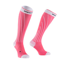 Load image into Gallery viewer, zeropoint pro racing compression socks pink soda white

