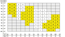 Load image into Gallery viewer, Zeropoint Compression tights size chart
