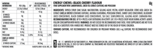 Clif Shot Blok Energy Chews nutrition Cherry