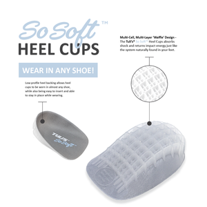 TULI'S SO SOFT HEEL CUPS - Ultimate Heel Pain Relief - SAVE 10%
