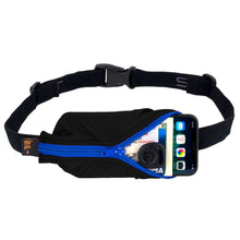 Load image into Gallery viewer, Large Pocket SPIbelt black with blue zip