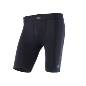 ZEROPOINT ATHLETIC COMPRESSION SHORTS MENS BLACK AND TITANIUM - SAVE 60%