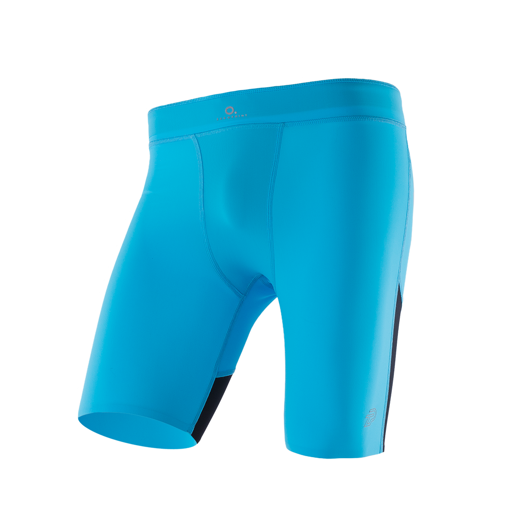 ZEROPOINT ATHLETIC COMPRESSION SHORTS MENS NORDIC BLUE/BLACK - SAVE 60%