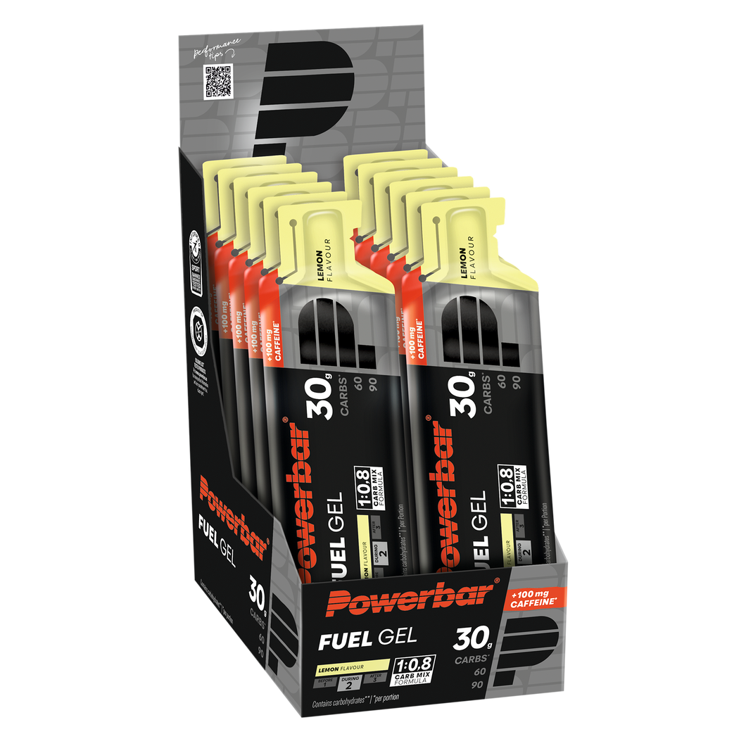 Powerbar Fuel Gel 30 Lemon Flavour with Caffeine (12 x 50ml)