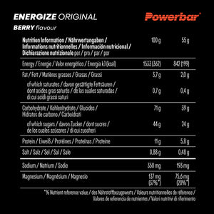 PowerBar Energize Bar (15x55g) SAVE 20%