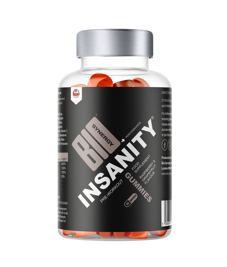 BIO-SYNERGY Insanity Gummies - 60 Chews Harris Active Sports BIO-SYNERGY Insanity Gummies - 60 Chews Harris Active Sports
