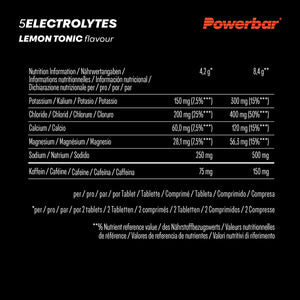 PowerBar 5Electrolytes (12 tubes of 10 tabs) SAVE 10%