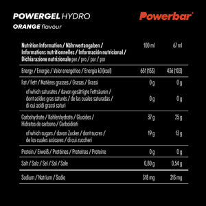 PowerBar Powergel Hydro (24x67ml)