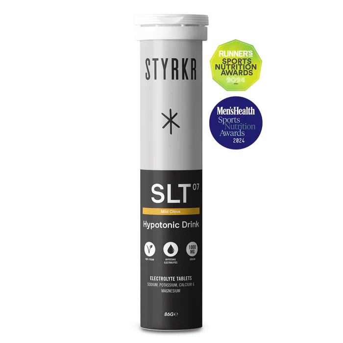 STYRKR SLT07 Hydration Tablets Mild Citrus 1000MG - Single Tube (12 tabs)