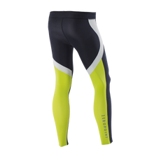 Load image into Gallery viewer, Zeropoint Compression tights black chartreuse rear mens
