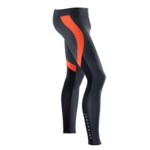 Load image into Gallery viewer, Zeropoint Compression tights black orange mens
