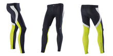 Load image into Gallery viewer, Zeropoint Compression tights black chartreuse mens
