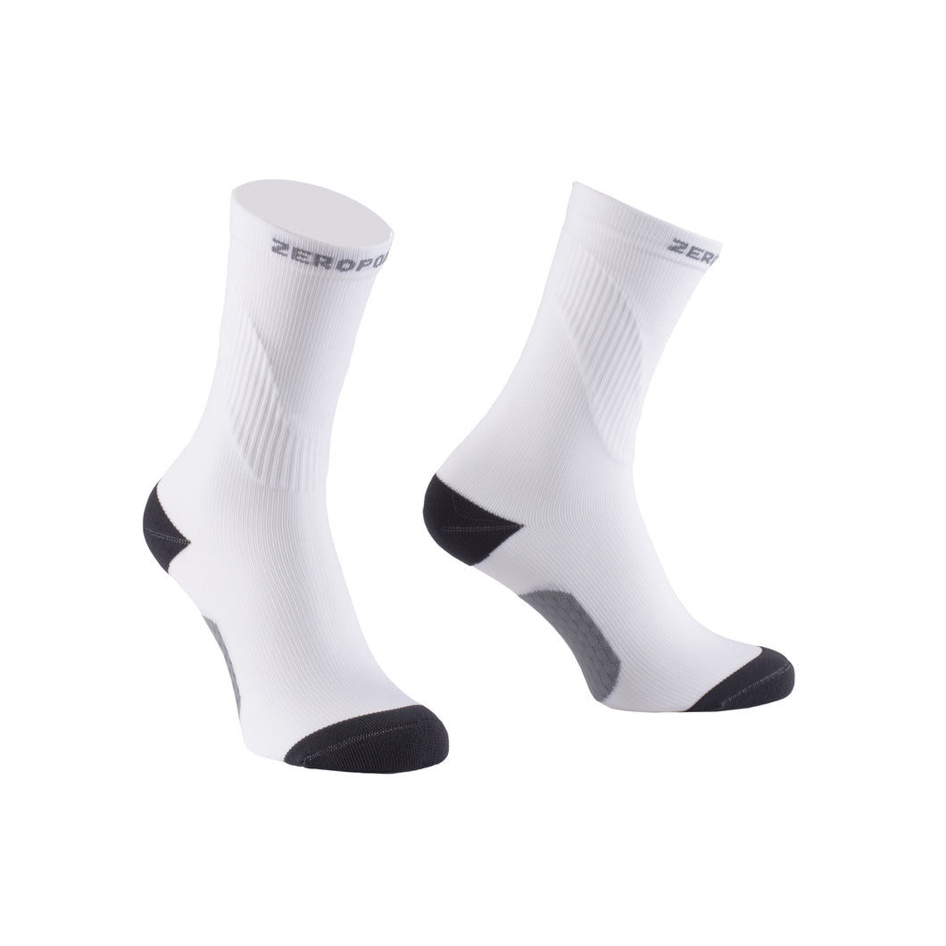 Zeropoint Compression crew socks white