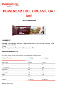 Powerbar True Organic Oat Bar 16 x 40g
