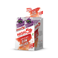 Load image into Gallery viewer, HIGH5 Energy Gel with Slow release Carbs Blackcurrant box Blackcurrant
