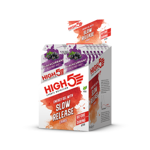 HIGH5 Energy Gel with Slow release Carbs Blackcurrant box Blackcurrant