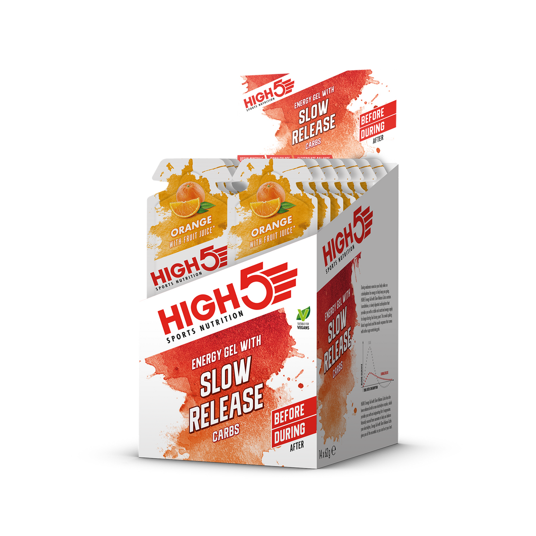 HIGH5 Energy Gel with Slow release Carbs Orange