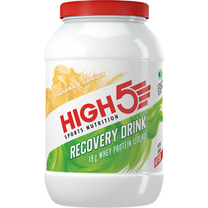 HIGH5 Recovery Drink delicious tasting protein drink banana vanilla tub