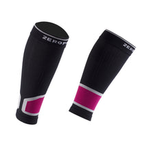 Load image into Gallery viewer, ZEROPOINT Intense 2.0 High Compression Calf Sleeves dark grey and pink
