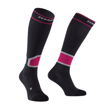 Load image into Gallery viewer, Zeropoint Intense 2.0 High Compression socks black and pink
