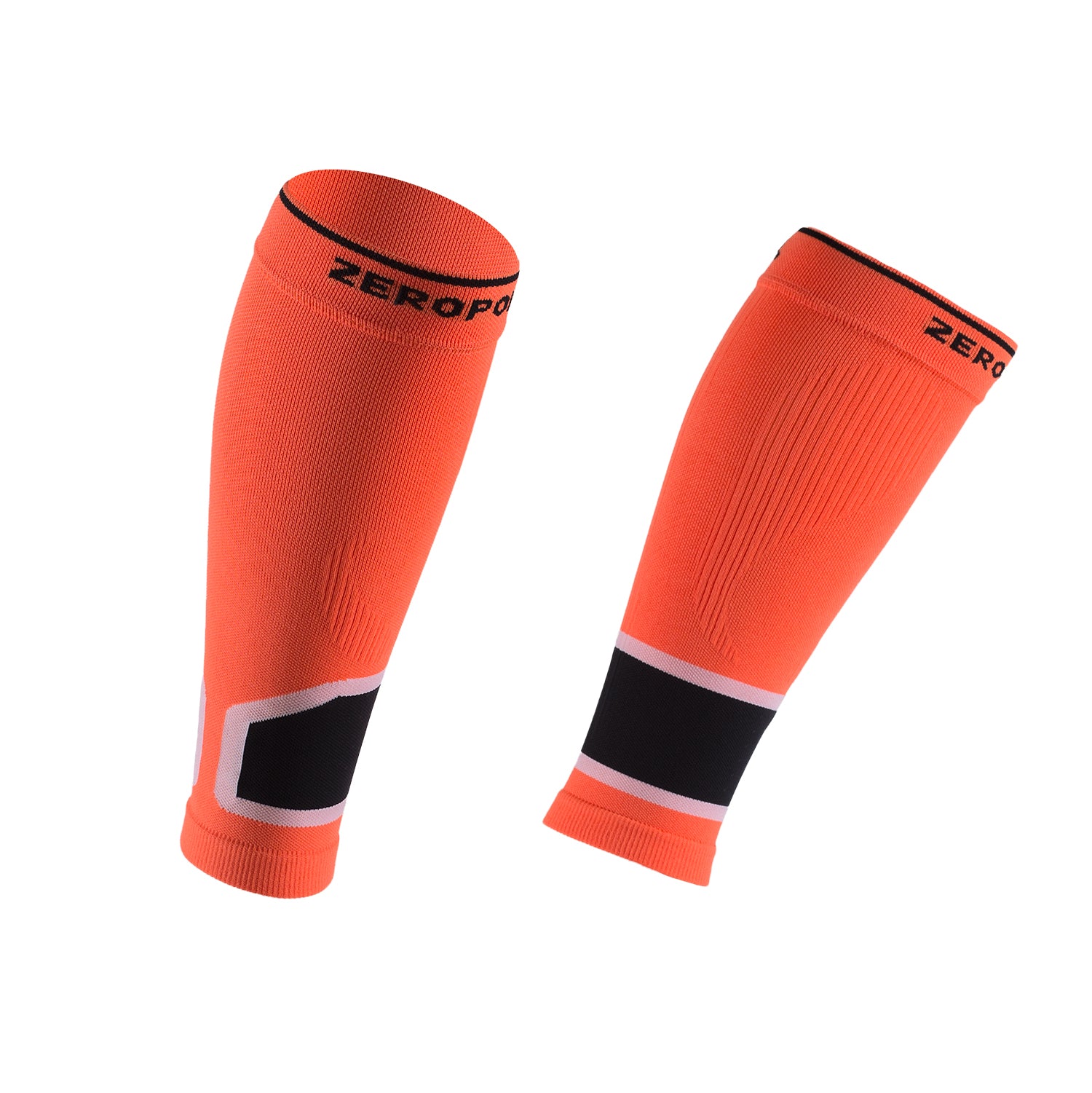 Pro Racing High Compression Calf Sleeves, Black/Grey - Zeropoint