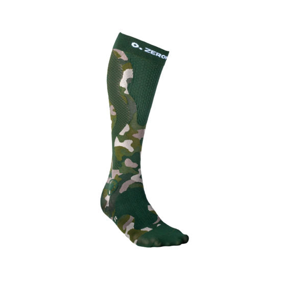 Zeropoint Compression socks green camo womens