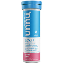 Load image into Gallery viewer, Nuun Sport Hydration Tabs with Electrolytes and Vital Minerals Citrus

