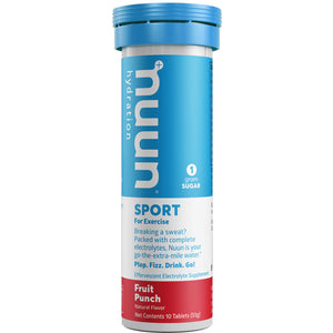 Nuun Sport Hydration Tabs with Electrolytes and Vital Minerals Fruit Punch