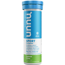 Load image into Gallery viewer, Nuun Sport Hydration Tabs with Electrolytes and Vital Minerals Lemon Lime
