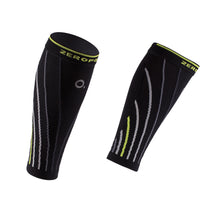 Load image into Gallery viewer, ZEROPOINT Pro Racing Compression Calf Sleeves  black and yellow
