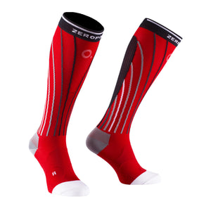 zeropoint pro racing compression socks red