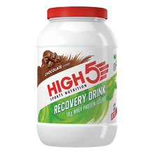 Load image into Gallery viewer, HIGH5 Recovery Drink delicious tasting protein drink chocolate vanilla tub
