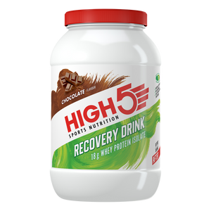 HIGH5 Recovery Drink delicious tasting protein drink chocolate vanilla tub