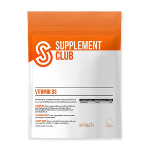 Supplement Club Vitamin D3 90 Tablets - Best Before End August 2023 - SAVE 77%