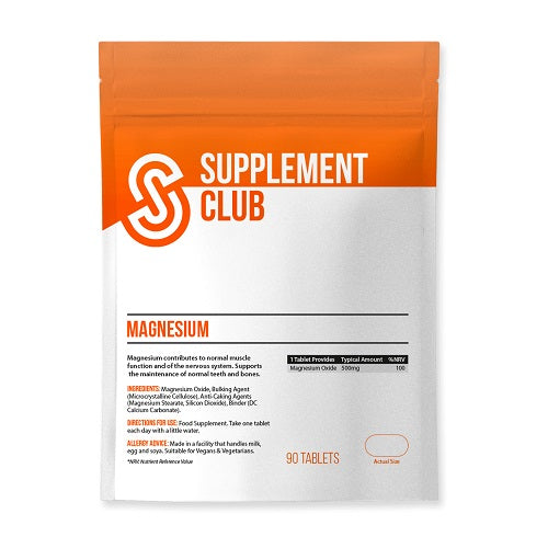 Supplement Club Magnesium 90 Tablets - Best Before End August 2023 - SAVE 80%