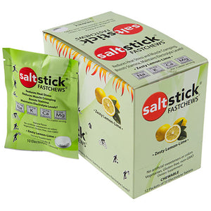 SALTSTICK FASTCHEWS Help Reduce Muscle Cramping and Reduce Heat Stress Lemon Lime
