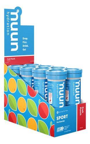 Nuun Sport Hydration Tabs with Electrolytes and Vital Minerals Fruit Punch