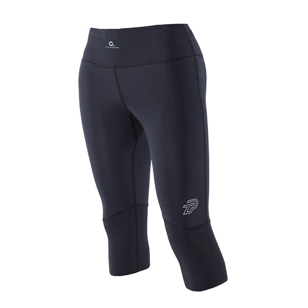 Point 3 Basketball Triple Threat 3/4 Compression Tights Black / XS