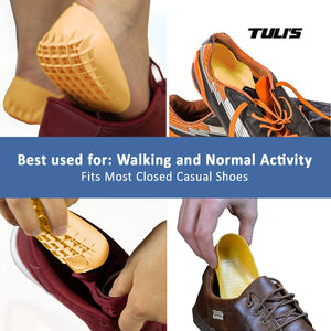 Tulis classic heel cups reduce foot pain and fit all shoes