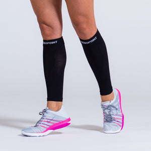 Zeropoint Compression calf sleeves black girl
